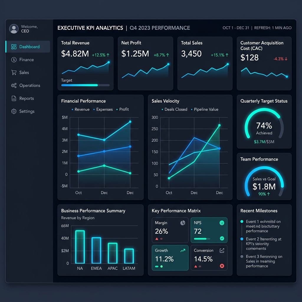 ระบบ Dashboard ผู้บริหาร